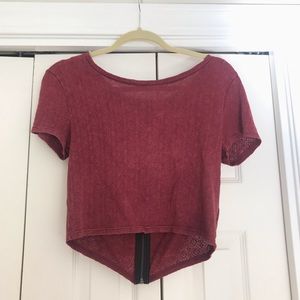 Urban Outfitters Red Crop Top